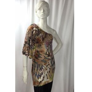 Cache off the shoulder dress